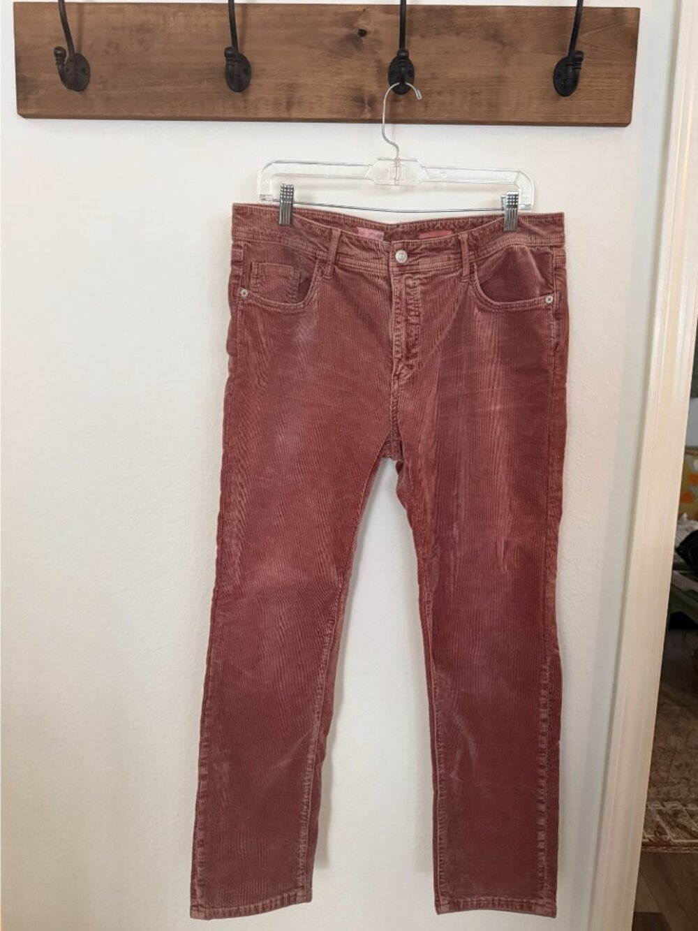 Women's Corduroy Jean Pants ~ Anthropologie Pilcro ~ Dusty Rose~ Size 32